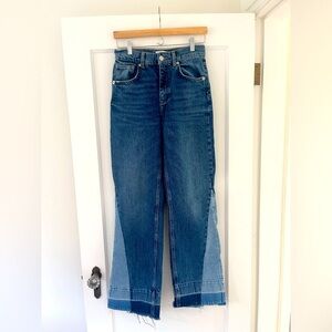 Zara mixed denim 70s cut
